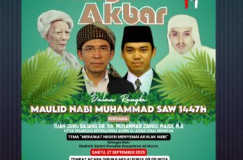 Hadirilah Tablig Akbar Bersama Tuan Guru Bajang (TGB) di Ponpes Al Hurro
