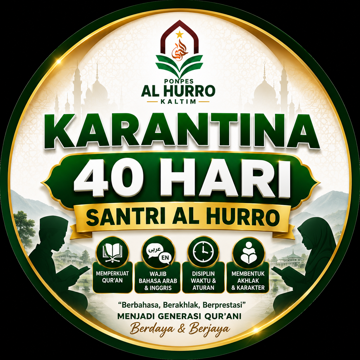 Ponpes Al Hurro Gelar Karantina 40 Hari Santri Baru, Wajib Berbahasa Arab dan Inggris di Area Pesantren
